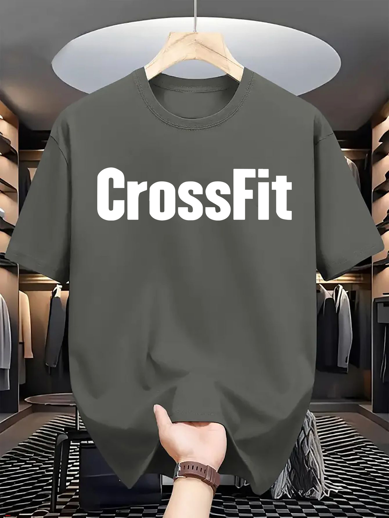 Crossfit Mayhem - Camiseta Masculina de Verão 100% Algodão